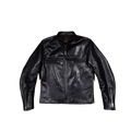 Men's J-100 Biker Jacket - Black Cowhide