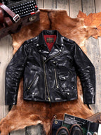 Men's Leather Jacket - S