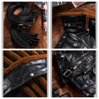 Men's Leather Jacket - Black Horsehide