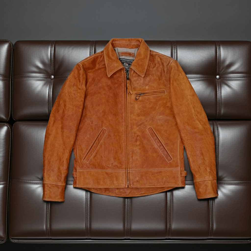 Men's Leather Jacket - 38/L