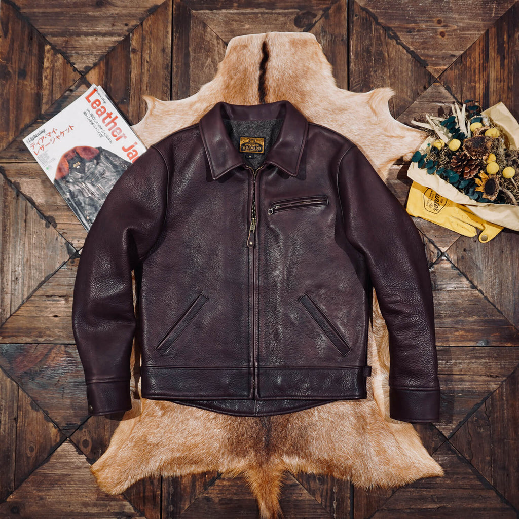 Men's Leather Jacket - Black Horsehide