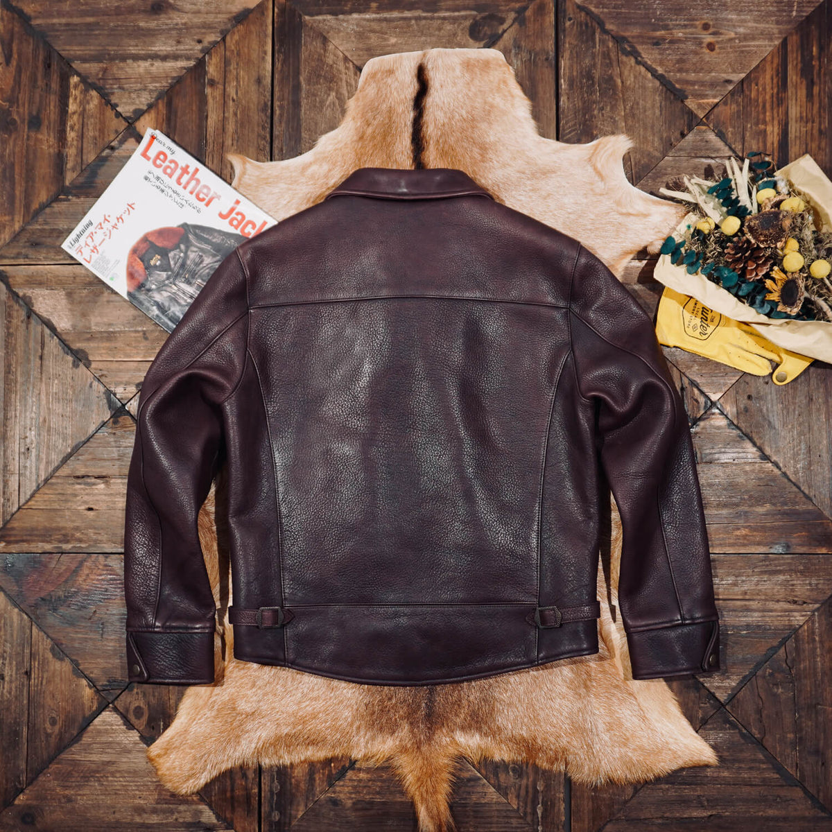 Men's Leather Jacket - Black Horsehide