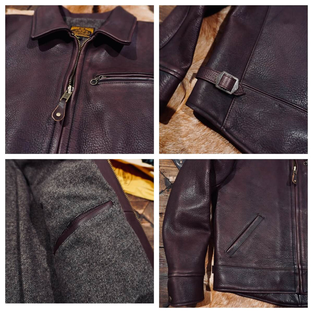 Men's Leather Jacket - Black Horsehide