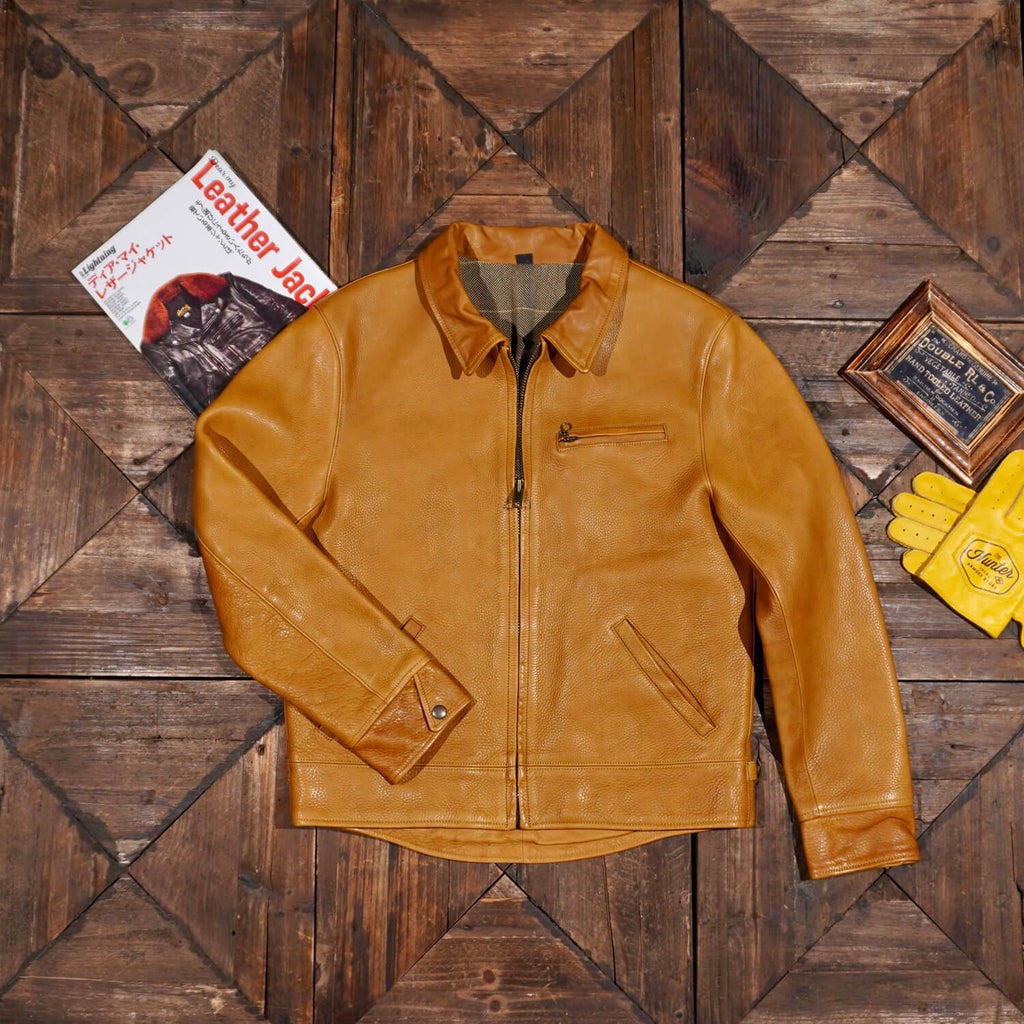 Men's Leather Jacket - Black Horsehide