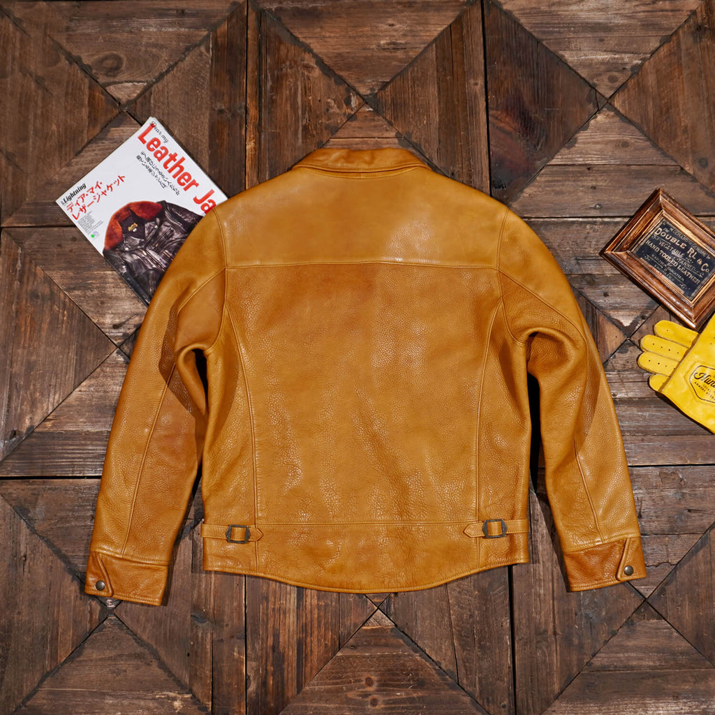 Men's Leather Jacket - Black Horsehide