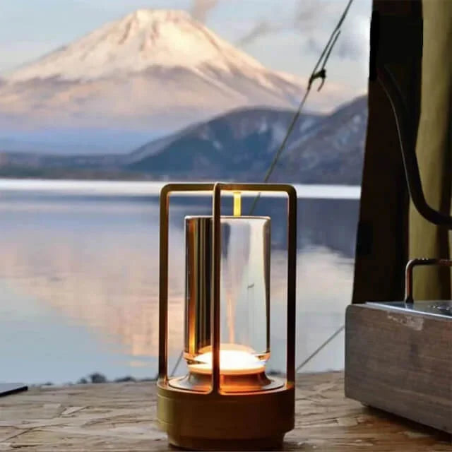 Vintage Style Crystal Table Lamp - Rechargeable Touch LED