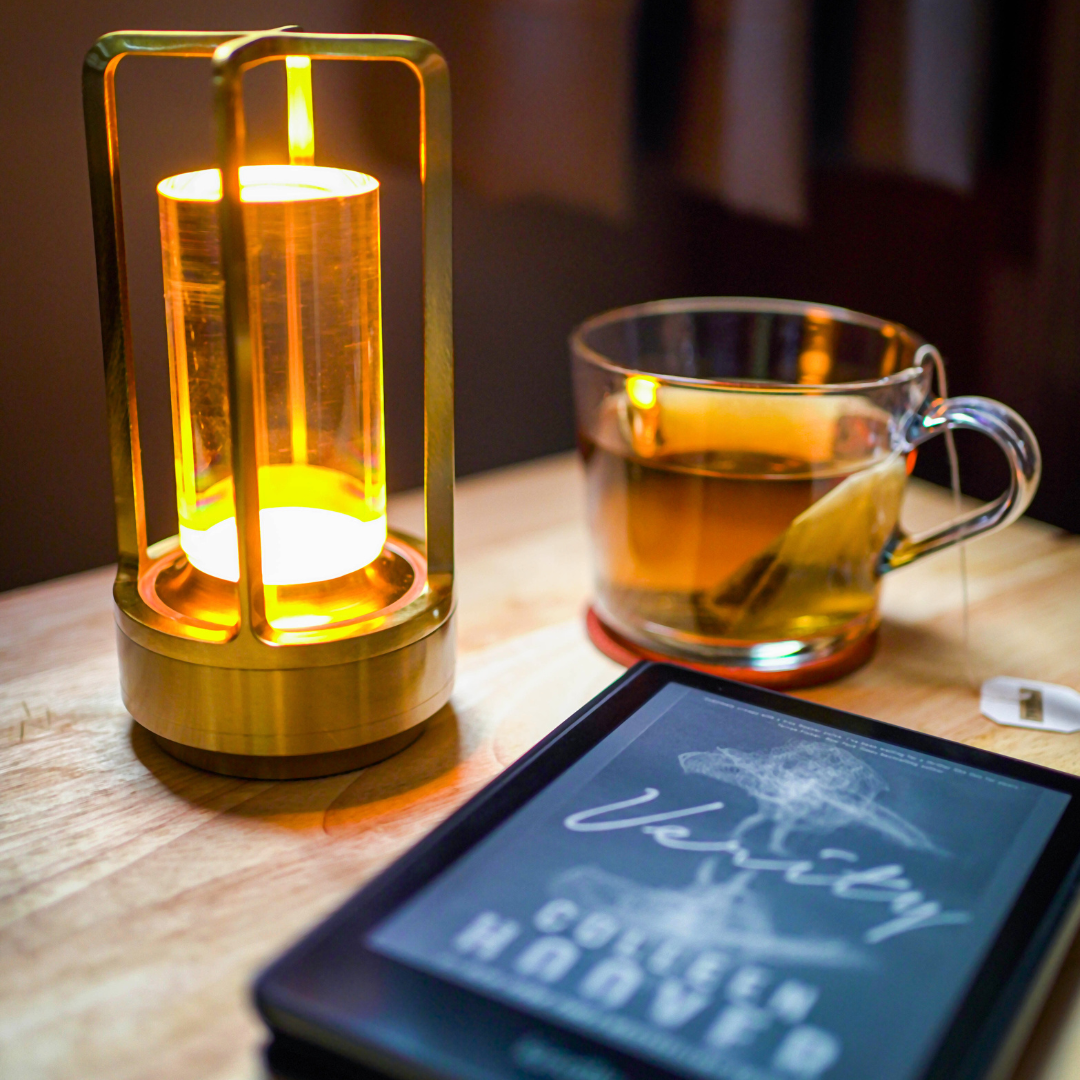 Vintage Style Crystal Table Lamp - Rechargeable Touch LED