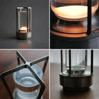 Vintage Style Crystal Table Lamp - Rechargeable Touch LED