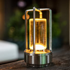 Vintage Style Crystal Table Lamp - Rechargeable Touch LED