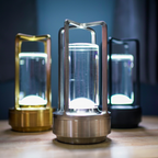 Vintage Style Crystal Table Lamp - Rechargeable Touch LED