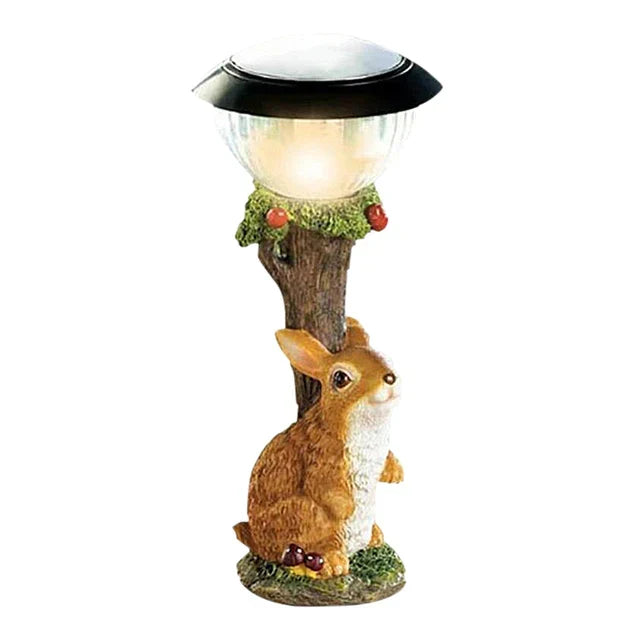 Unique Garden Animal Accent Lamp - Rabbit