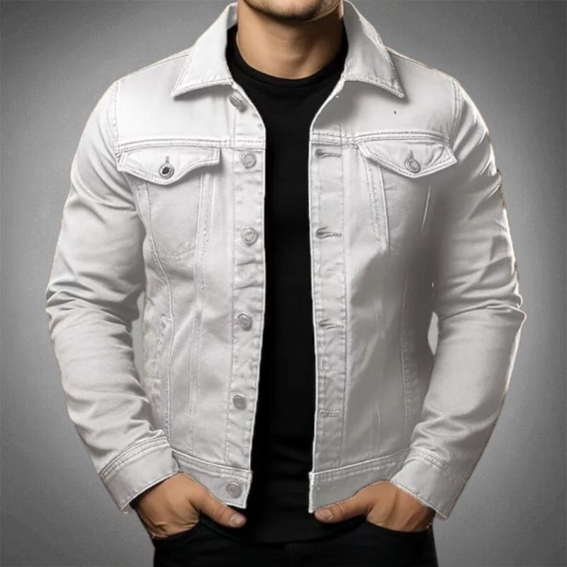 Lars | Men's Classic Denim Jacket with Collared Design