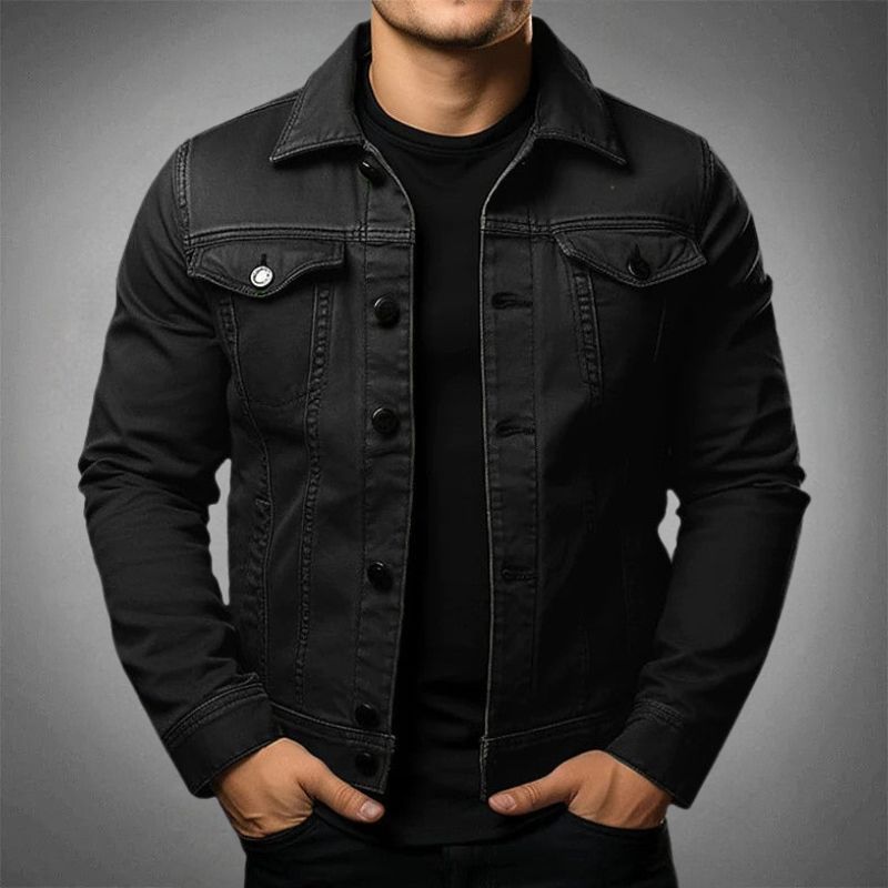Lars | Men's Classic Denim Jacket with Collared Design