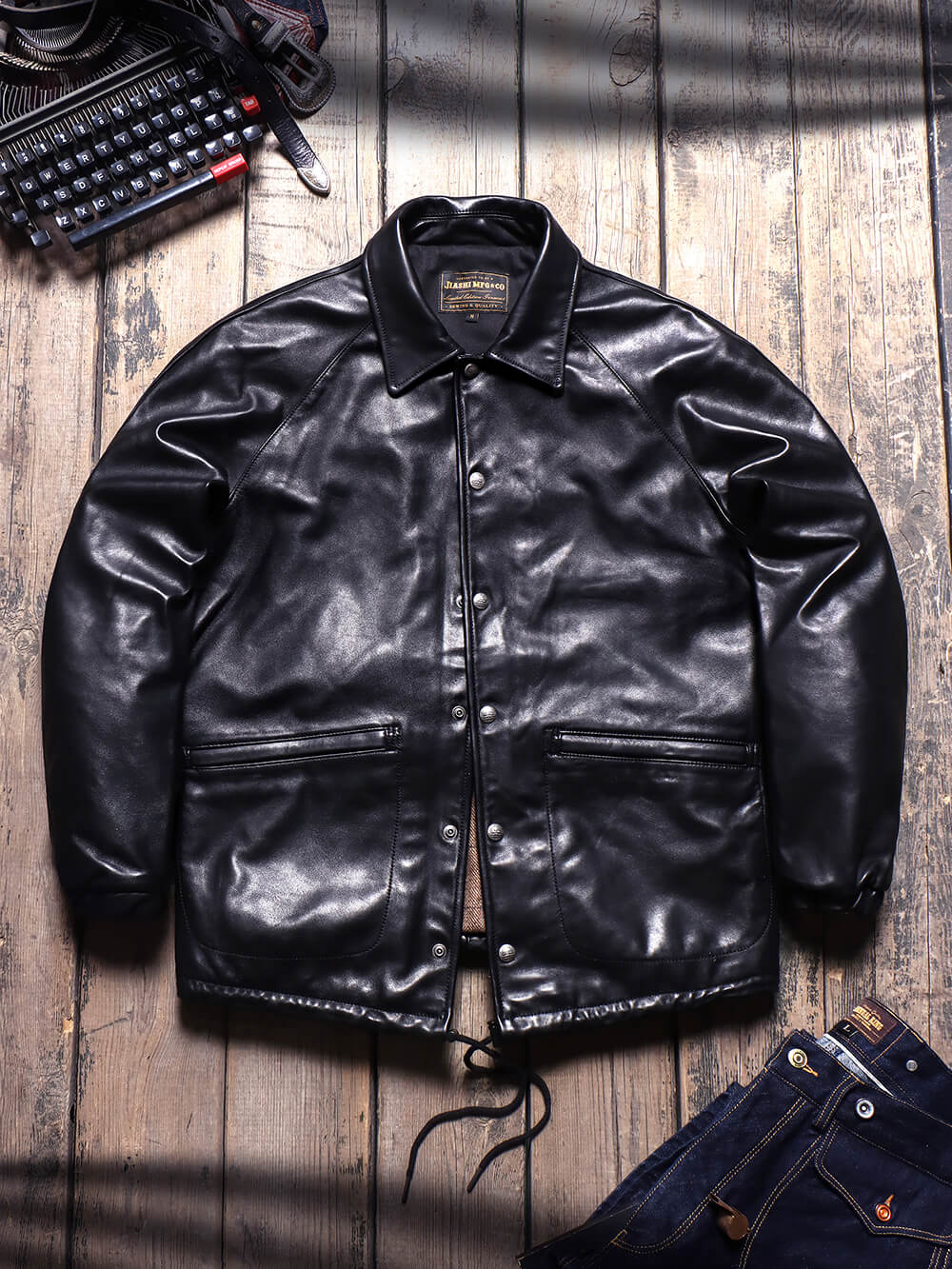 Men's Leather Jacket - Black