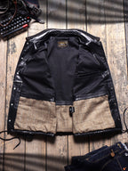 Men's Leather Jacket - Black