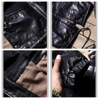 Men's Leather Jacket - Black