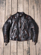 Men's Leather Jacket - 1.6mm Argyle-shaped Reinforcements