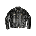 Men's Lot 557 Leather Trucker Jacket - Black