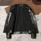 Men's Leather Jacket - Black