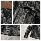 Men's Leather Jacket - Black