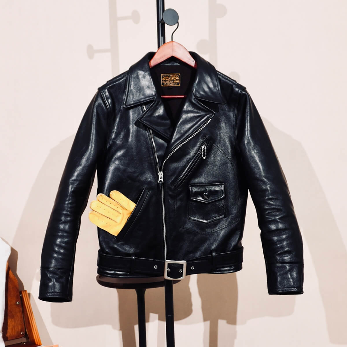 Men's Leather Jacket - Black