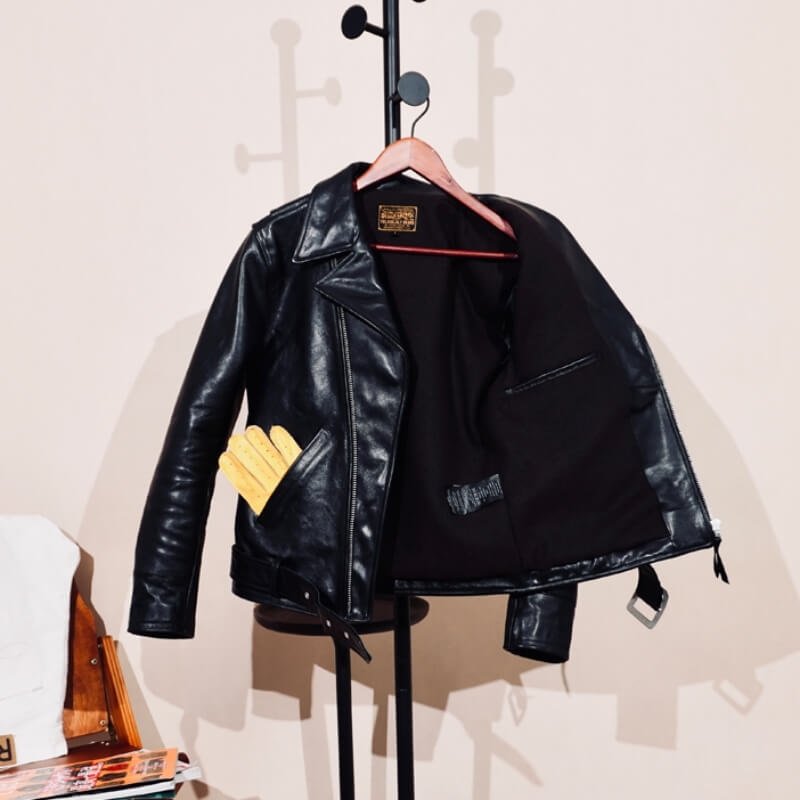 Men's Leather Jacket - Black