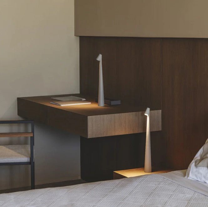 Portable Table Lamp - Adjustable Brightness & Compact Design - Orange / 45 cm (17.72 in)