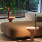 Portable Table Lamp - Adjustable Brightness & Compact Design - White / 35 cm (13.78 in)