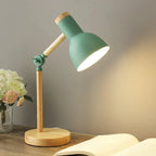 Modern Nordic Swing Arm Desk Lamp - Adjustable Reading Light - Green / White Light