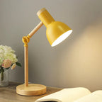 Modern Nordic Swing Arm Desk Lamp - Adjustable Reading Light - Pink / White Light