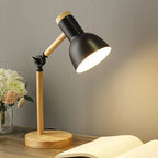 Modern Nordic Swing Arm Desk Lamp - Adjustable Reading Light - Pink / Warm Lights