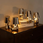 Portable Touch Control Table Lamp - Dimmable Mood Lighting - Gold / Full Set of 5
