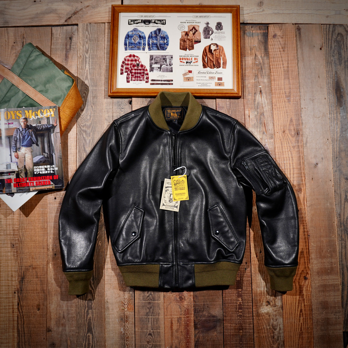 Men's Leather Jacket - Black