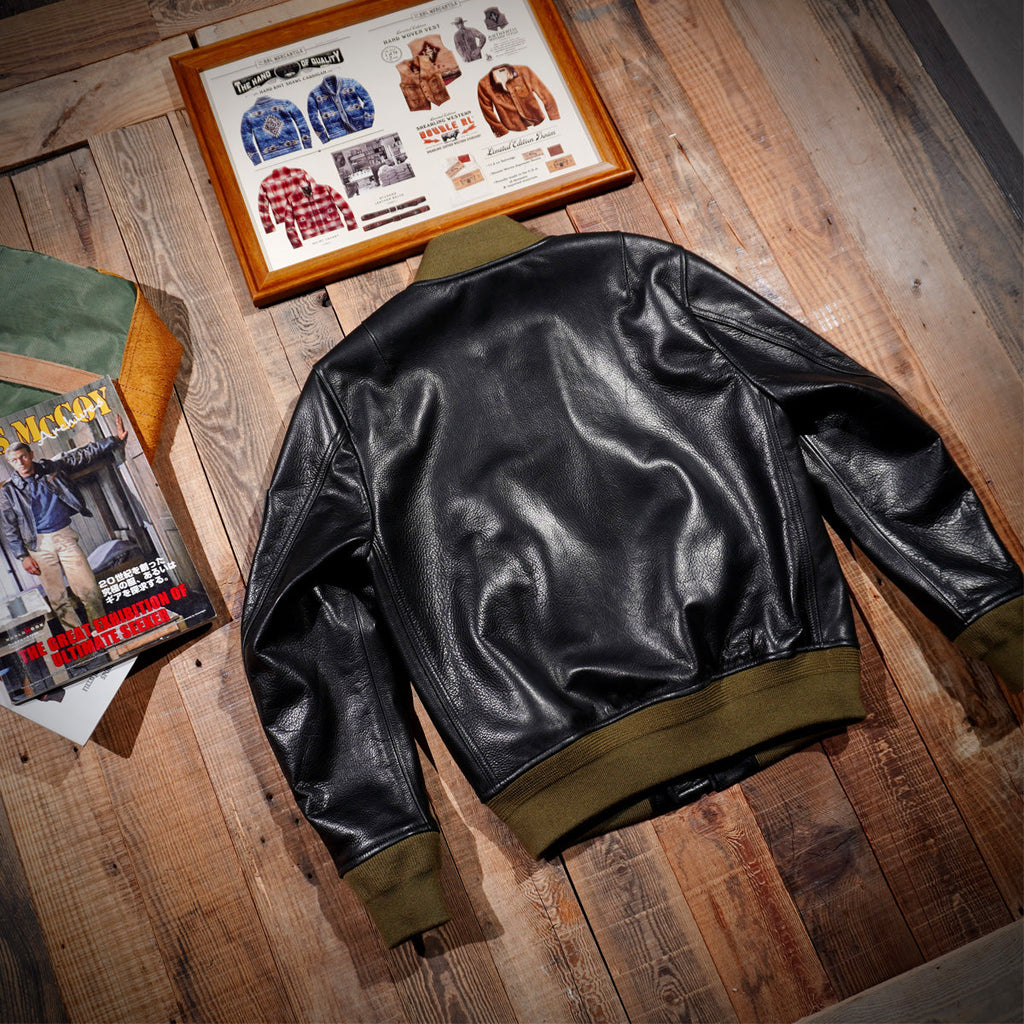 Men's Leather Jacket - Black