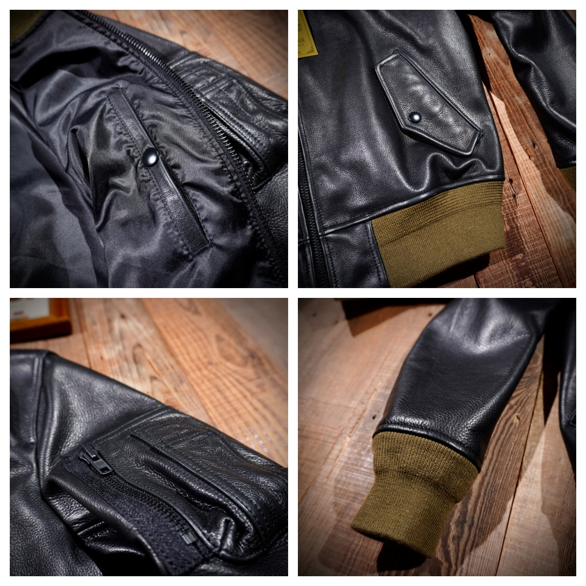 Men's Leather Jacket - Black