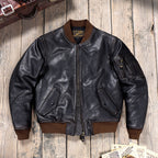 Men's Leather Jacket - M