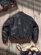 Men's Leather Jacket - L