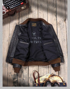 Men's Leather Jacket - 3XL