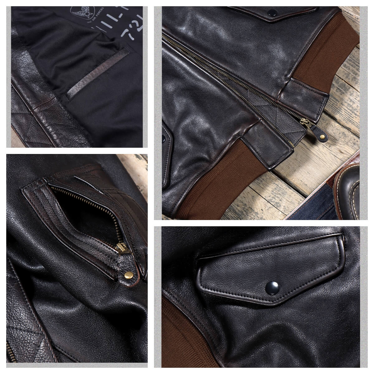 Men's Leather Jacket - 4XL