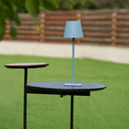 Tall Dimmable Table Lamp - Touch-Control Rechargeable LED - Black/Gold