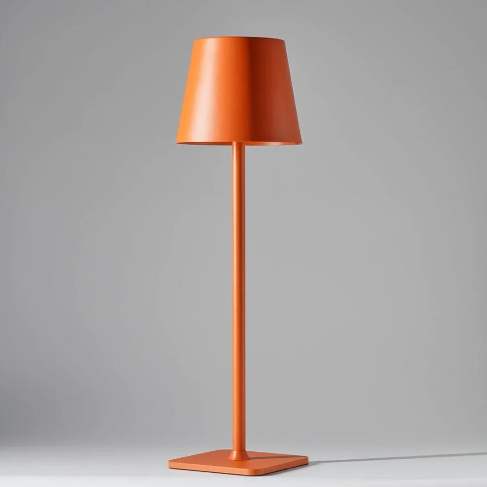 Tall Dimmable Table Lamp - Touch-Control Rechargeable LED - Matte Pink
