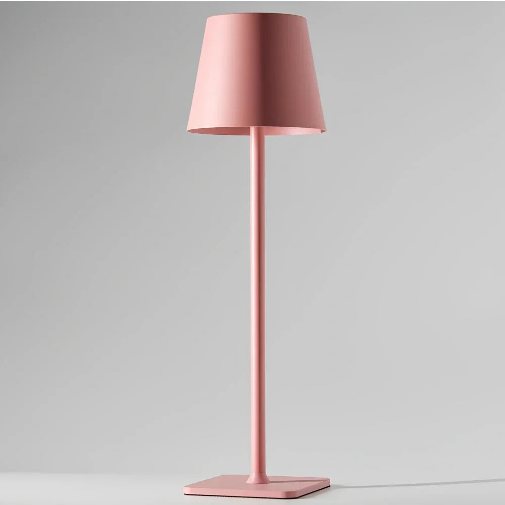 Tall Dimmable Table Lamp - Touch-Control Rechargeable LED