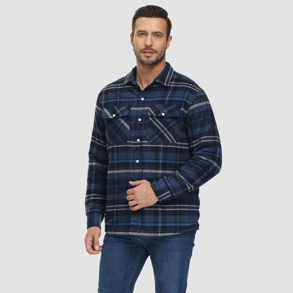 Arvid™ | Lined Plaid Shirt Jacket