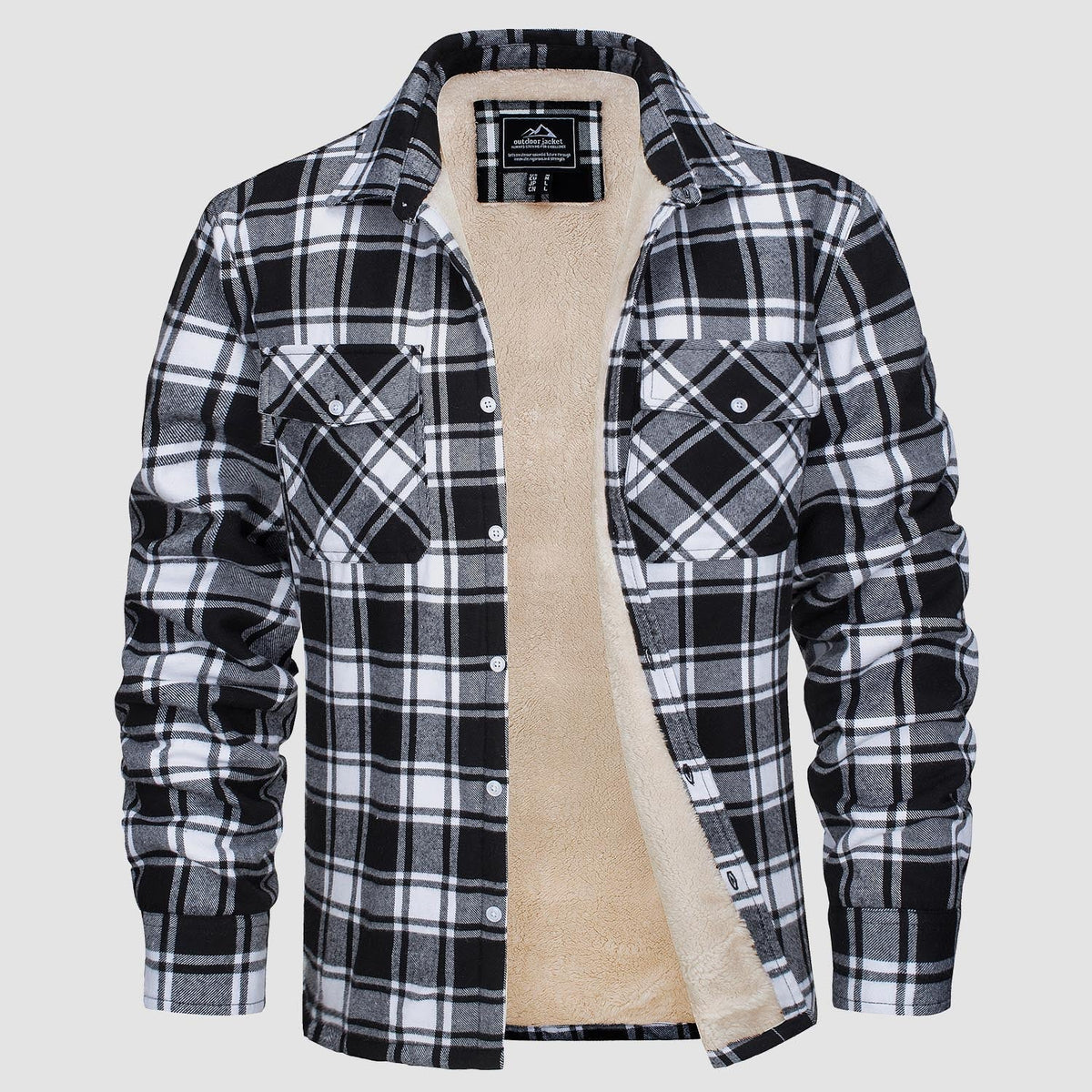 Arvid™ | Lined Plaid Shirt Jacket