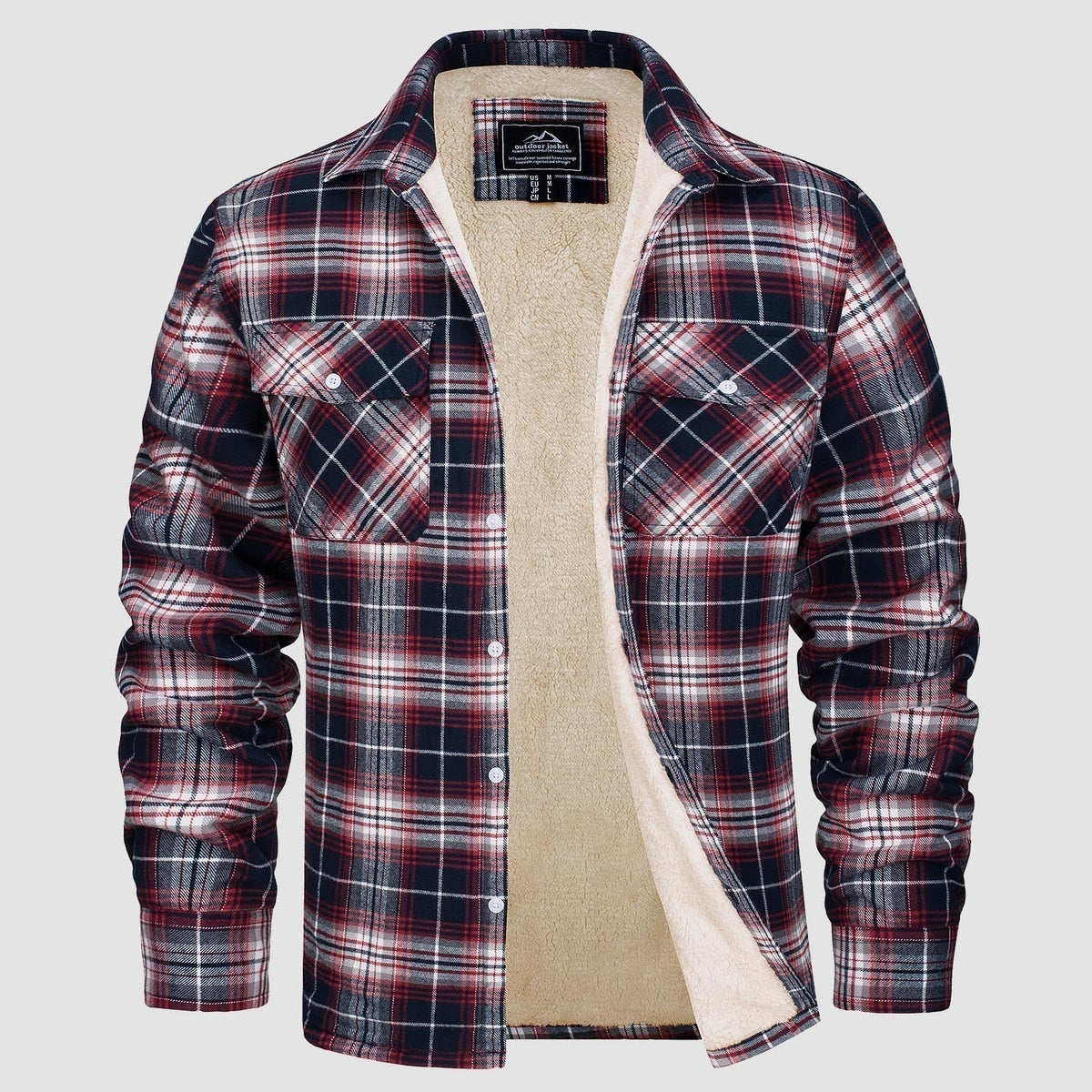 Arvid™ | Lined Plaid Shirt Jacket