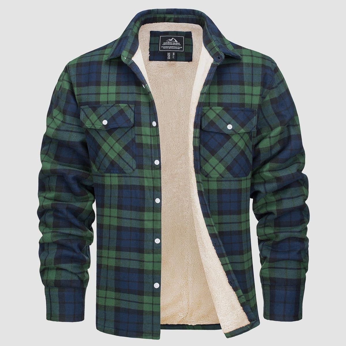 Arvid™ | Lined Plaid Shirt Jacket
