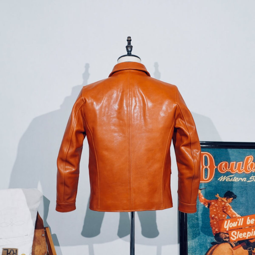 Men's Leather Jacket - Amber
