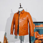 Men's Leather Jacket - Amber