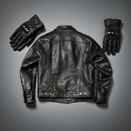 Men's Leather Jacket - Black
