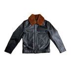 Men's B-2 Flight Leather Jacket - Black